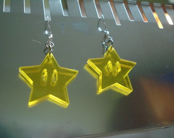 Star Power Acrylic Earrings