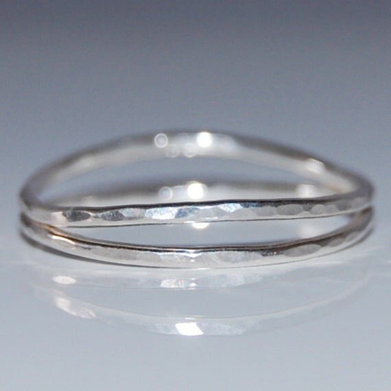 Items similar to 2 layer sterling wire ring on Etsy