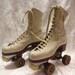 SALE Antique women roller skates size 6, 10"Length of the bottom .Very strong construction,leather boots,upper and the sole 1914