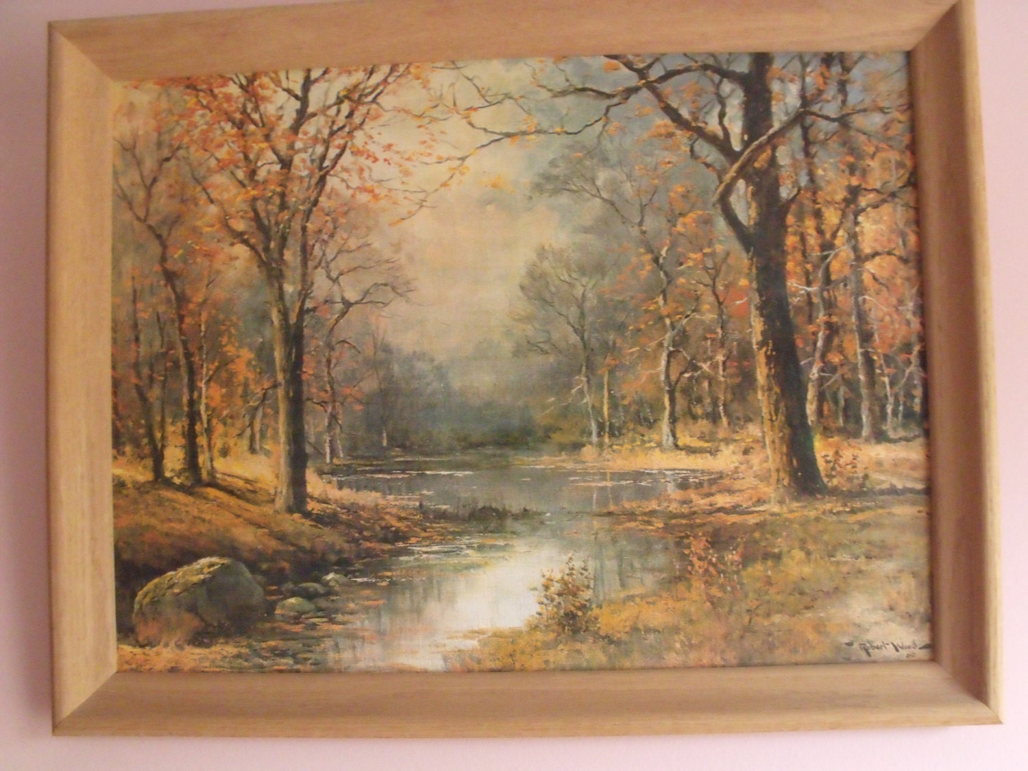 An original vintage print on CANVAS October