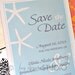 Save the Date Magnet, Wedding Card, Starfish