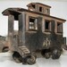 Antique Cast Iron Toy Caboose Train Locomotive No. 404