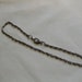 10" Silver Chain Anklet With Lobster Claw Clasp