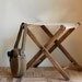 Vintage Rustic Wood Camping Stool