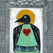 Raven / Crow Saint - MilagrO - Folk Art Original Painting
