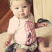 LAST ONE Custom Love Birds Ruffle Diaper Cover and Onsie Set