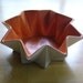 RESERVED. Large 1960's Belle Kogan Prismatique Planter / Fruit Bowl - Orange & Ivory/White - 789 - Red Wing Pottery