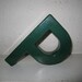 Nursery Letter P Vintage - Green Color