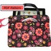 PDF Pattern iPad, new iPad, iPad 2,3, tablet or Kindle DX case cover with pocket zipper handles fully lined
