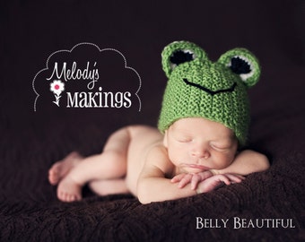 Handsome Hoppy Frog Hat Pattern - 9 Sizes - PDF Sale - Instant Digital Download