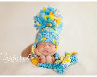 Super Bulky Thick and Thin Gumball Hat Knitting Pattern - 4 Sizes Included - PDF Sale - Instant Digital Download
