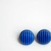 Vintage 80's Purple Striped Earrings
