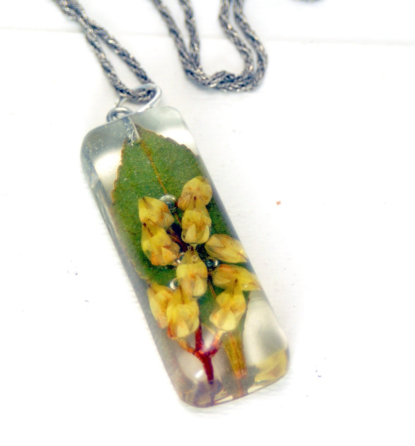 Real Flower Jewelry Dried Flower Jewelry Flower Pendant
