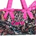 Personalized Diaper Bag Quilted Camo Fuchsia 2pc Set
