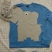 Fun Elephant Trunk sleeve sweatshirt ladies S FRENCH Blue
