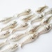 18 pieces Vintage silver tone plated plastic fish charms HC196