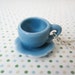 New Teacup Necklace - Blue