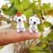 Tiny Baby Dalmatian Couple, Dogs Miniature Crochet Collectibles Toys