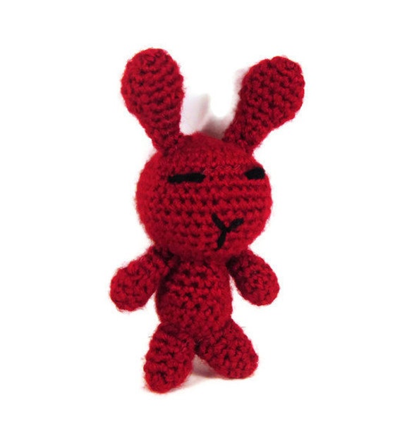 red bunny plush