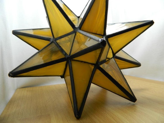 RESERVED Moravian Star Accent Table Lamp or Nigh Light