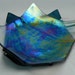 Vintage Abstract Studio Art Glass Candle Holder Set