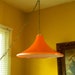 Mid Century Inspired Orange Swag Lamp