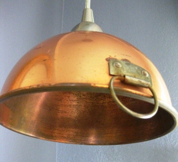 Copper Bowl Pendant Light 3048