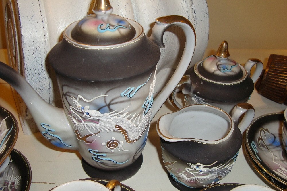 Vintage Dragonware Tea Set Fairyland China
