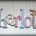 Individual hanging shabby chic wall letters - made to order - variety of sizes, fonts and styles available