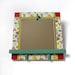 PETAL: artful decorative small modern wall mirror floral decor