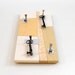 WHEAT: wood key rack hooks wall mounted modern geometric