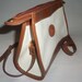 Vintage Dooney and Bourke handbag Cream & Tan leather