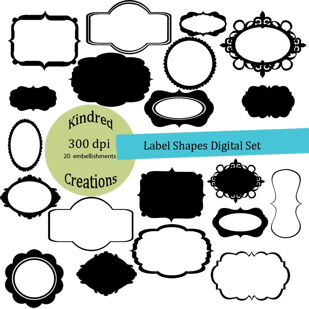 clipart label shapes - photo #4