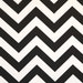 1 Yard "Zig Zag" Fabric in Black and White Chevron Print, End Of Bolt