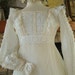 Vintage 1970s wedding dress dotted swiss lace Gunne sax style hippie chic bridal gown