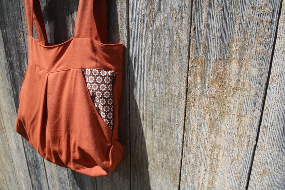 burnt orange shoulder bag