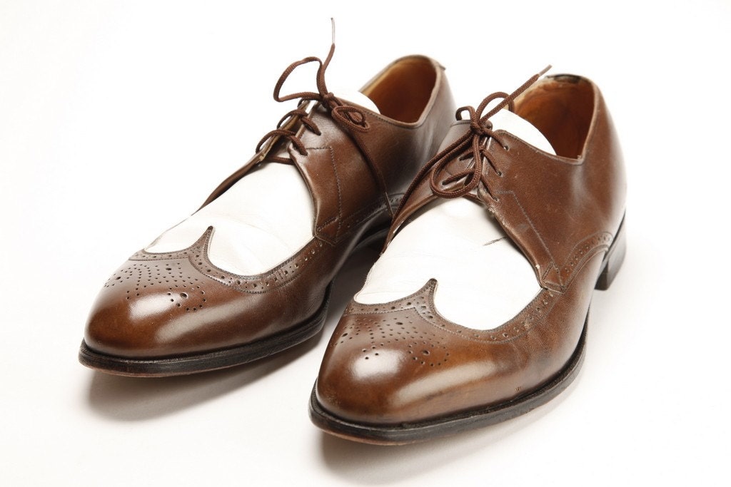 brown and white wingtip