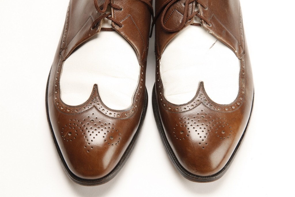 brown and white wingtip