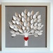 Wedding Gift, Personalized 3D Song Tree - Gray - made with song lyrics, vows (unique anniversary gift)