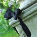 Taffeta Bow Tie in black, self tie bowtie, freestyle for men.
