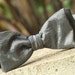 Taffeta Bow Tie in Grey, freestyle for men.