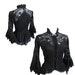 Blouse Alicante, victorian mourning, steampunk noir, historical blouse, Somnia Romantica by Marjolein Turin