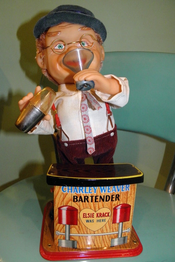 bartender monkey toy
