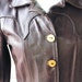 SALE Oshwahkon, Vintage Leather Jacket, 1970s Rare Oshwahkon, Brown and Burgundy Leather