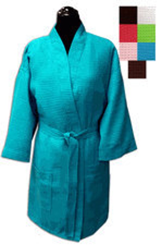 Personalized Bride and Bridesmaid Gift Kimono Spa Robe with