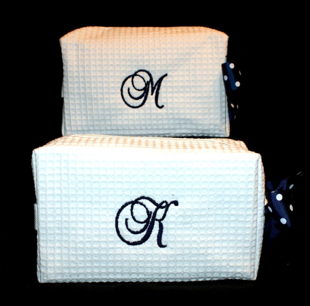 Personalized Cosmetic Bag Monogrammed by FlowerFairyMonograms