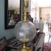 Vintage Frederick Cooper Mid Century Modern Etched Glass Lamp reserved for Christopher