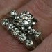 Vintage Wedding Ring Set: White Gold & .50 carat Diamond, Shiny Retro Joy