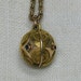REDUCED: Victorian Pinchbeck Necklace. 1880s Orb, Etruscan Revival, gemstones