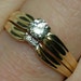 Vintage Wedding Ring Set: Preppie Retro, 14K Gold & Diamonds